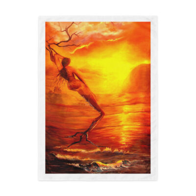 Indoor wall tapestry fantasy abstract art 4  26″×36″