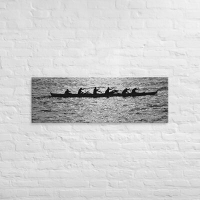Canvas Hawaii canoe paddling 0010 16″×48″