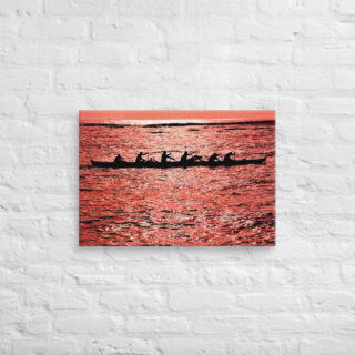 Canvas Hawaii canoe paddling 0011  18″×26″