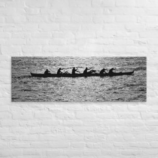 Canvas Hawaii canoe paddling 0010 20″×60″