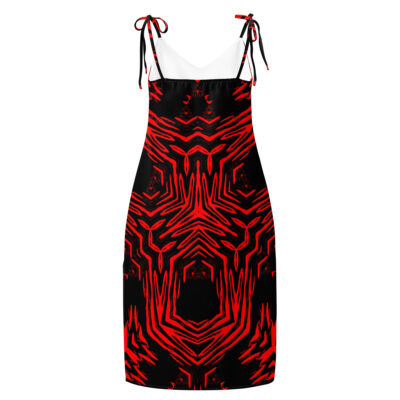 Tie-strap midi dress bold and beautiful 013