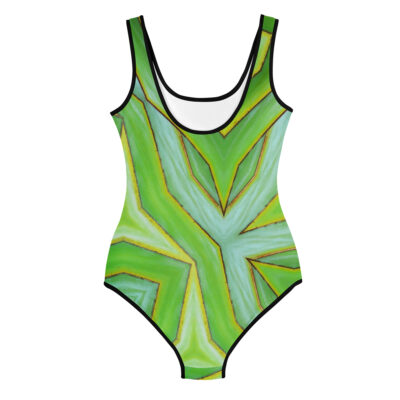 All-Over Print Youth Swimsuit bold and beautiful 009