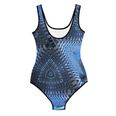 All-Over Print Youth Swimsuit bold and beautiful 014