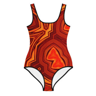 All-Over Print Youth Swimsuit bold and beautiful 002