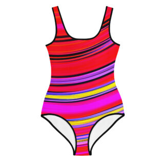 All-Over Print Youth Swimsuit bold and beautiful 005