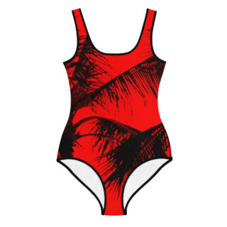 All-Over Print Youth Swimsuit bold and beautiful 006