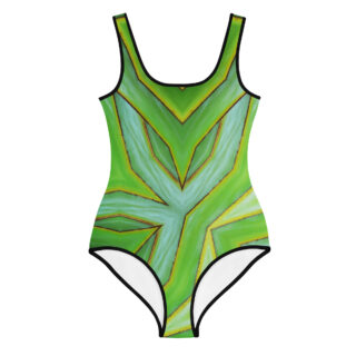 All-Over Print Youth Swimsuit bold and beautiful 009