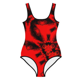 All-Over Print Youth Swimsuit bold and beautiful 010