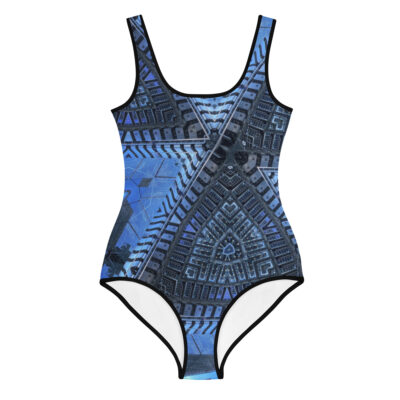 All-Over Print Youth Swimsuit bold and beautiful 014