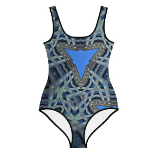 All-Over Print Youth Swimsuit bold and beautiful 017