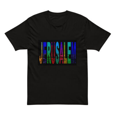 Cotton Heritage MC1082 I Men's Premium Short Sleeve Tee Israel Jerusalem 001