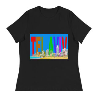 Women's Relaxed T-Shirt israel tel aviv 002