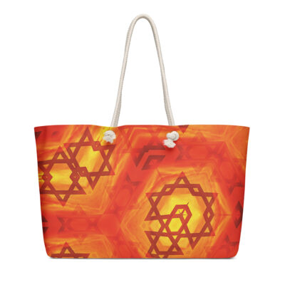 Oversized weekender bag star of David Israel 001