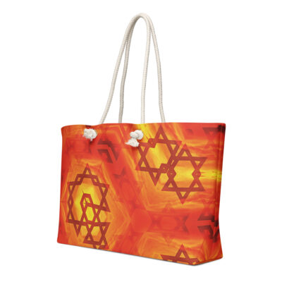 Oversized weekender bag star of David Israel 001