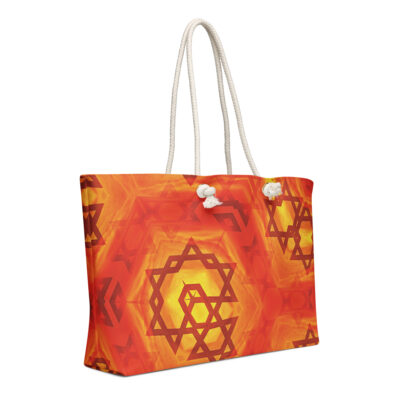 Oversized weekender bag star of David Israel 001