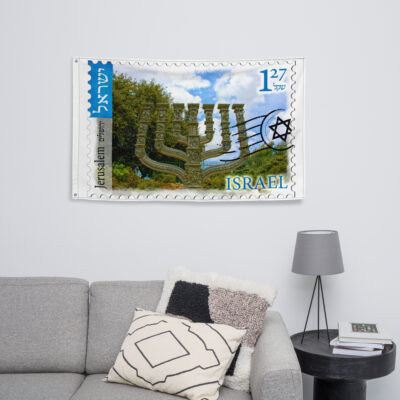 Flag Israel MENORAH 001