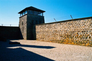 mauthausen concentration camp Mauthausen Camp Wall And Watch Tower 0003