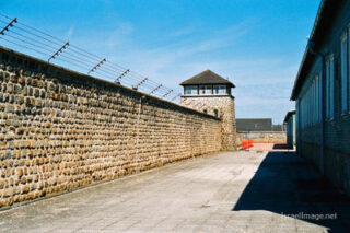 mauthausen concentration camp Mauthausen Camp Wall And Watch Tower 0004