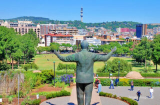South Africa Pretoria Skyline Mandela Statue 0001