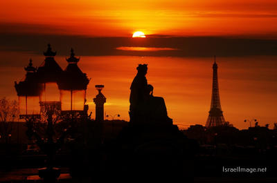France Eiffel Tower Sunset 0006