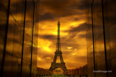 France Eiffel Tower Sunset 0008
