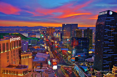 las vegas sunset USA Las Vegas Sunset 0001
