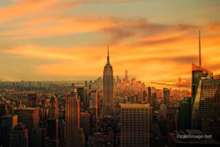 Usa New York Manhattan Sunset 0001