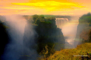 Zimbabwe Victoria Falls Sunset 0001