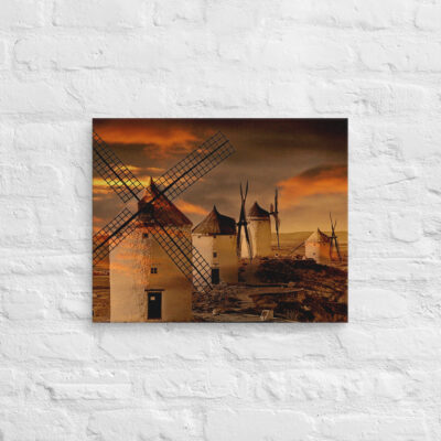Canvas spain la mancha windmills 0001 16″×20″