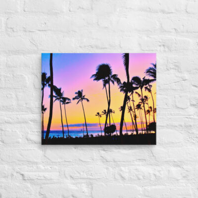 canvas-in-16x20-front-68effe99c2766.jpg Canvas Us Oahu Hawaii Sunset 0001 16″×20″