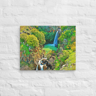 Canvas israel saar waterfall 0001 16″×20″