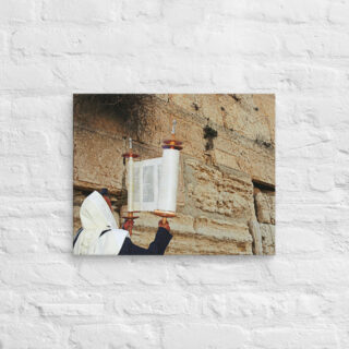 canvas-in-16x20-front-69018bc24b8b0.jpg Canvas kotel Torah Praying 0003 16″×20″