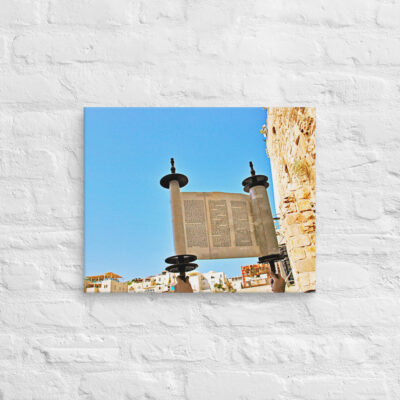 canvas-in-16x20-front-69018c0fb7f38.jpg Canvas kotel Torah Praying 0004 16″×20″