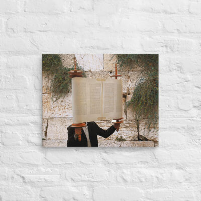 canvas-in-16x20-front-69018edd522a8.jpg Canvas kotel Torah Praying 0005 16″×20″