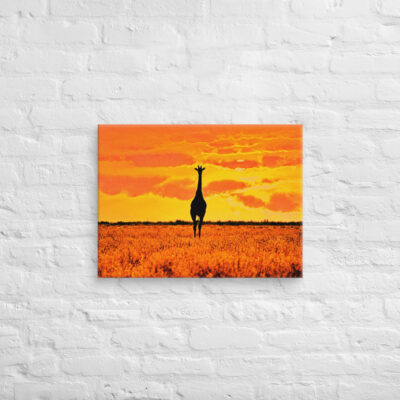 Canvas giraffe 0002 18″×24″