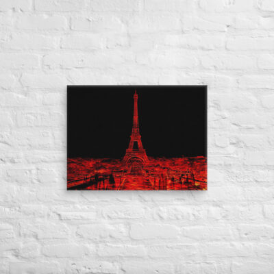 Canvas france eiffel tower 0033 18″×24″