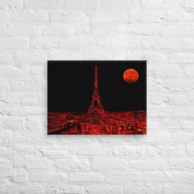 Canvas france eiffel tower 0030 18″×24″