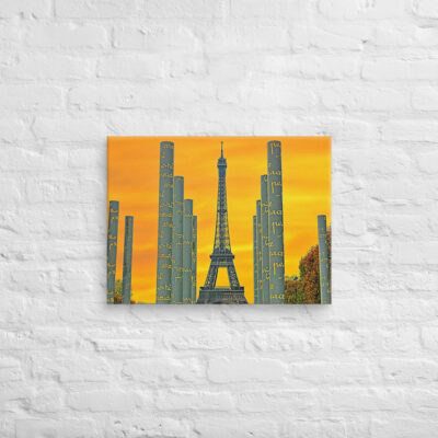 Canvas france eiffel tower 0029 18″×24″