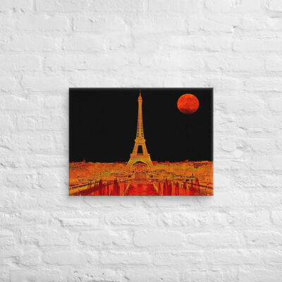Canvas france eiffel tower 0027 18″×24″