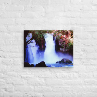 Canvas israel banias waterfall 0003 18″×24″