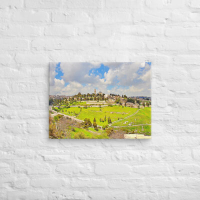 Canvas jerusalem mt zion 0003 18″×24″