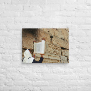 canvas-in-18x24-front-69018bdb6d363.jpg Canvas kotel Torah Praying 0003 18″×24″