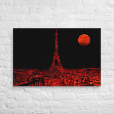 Canvas france eiffel tower 0030 24″×36″