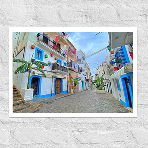 Poster print  Spain Ibiza Town 00001x (42×59.4 cm)