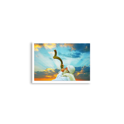 Poster print blowing the shofar 0001 (42×59.4 cm)