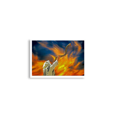 Poster print blowing the shofar 0005 (42×59.4 cm)