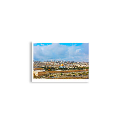 Poster print jerusalem old city view from mt of olives 0005 (42×59.4 cm)