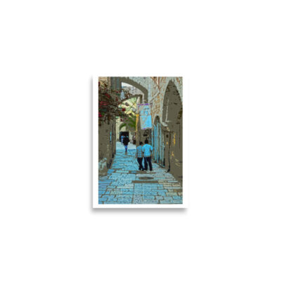 Poster print jerusalem old city jewish quarter 0010 (42×59.4 cm)