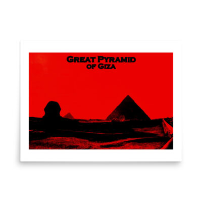 Poster Great Pyramid of Giza 0001 18″×24″