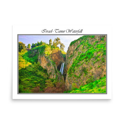 Poster israel tanur waterfall 001 18″×24″